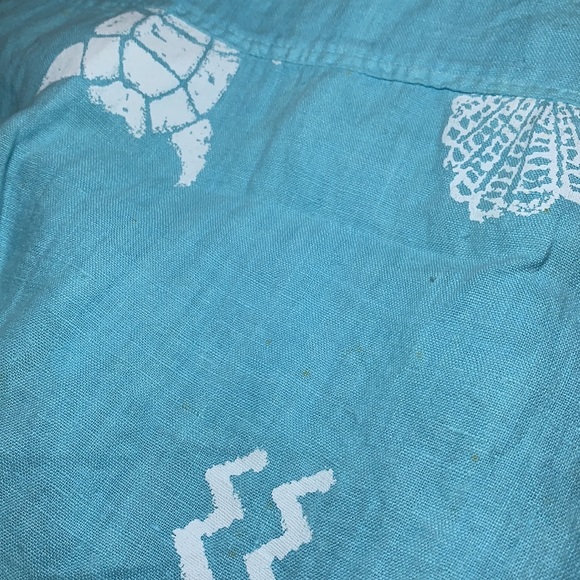 VINTAGE, linen, beachy, dress and button up shirt set!! - Picture 13 of 13